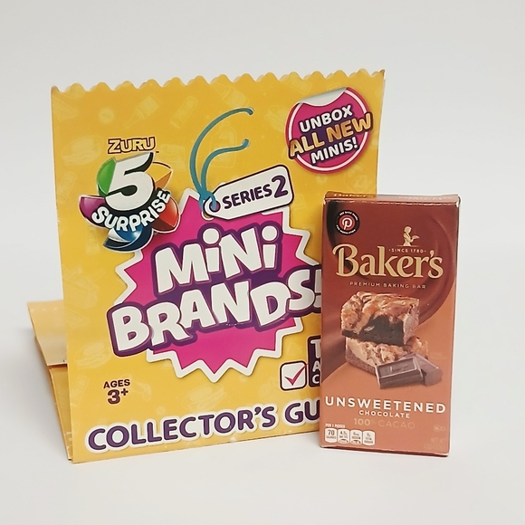 Zuru Mini Brands Series 2 Baker's Unsweetened Chocolate - Picture 1 of 5